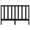 vidaXL Hoofdbord 166x4x100 cm massief grenenhout zwart