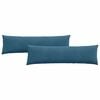 vidaXL Sofa Kussens 2 stuks Blauw 145 x 40 cm Cordstof