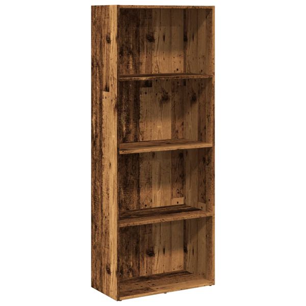 vidaXL Boekenkast 60x30x152 cm bewerkt hout oud houtkleurig