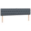 vidaXL Boxspring met matras en LED fluweel donkergrijs 200x210 cm