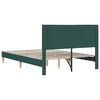 vidaXL Bedframe met hoofdeinde Donkergroen 120 x 190 cm Stof