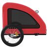 vidaXL Hondenfietstrailer oxford stof en ijzer rood