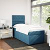 vidaXL Boxspring met matras fluweel blauw 90x200 cm