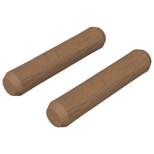 vidaXL Houten Dowels 2 pcs Bruin &Oslash;8 x 35 mm Massief hout