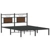 vidaXL Bedframe zonder matras bewerkt hout bruin eikenkleur 137x190 cm
