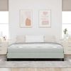 vidaXL Boxspringbed met matras Lichtgrijs 180 x 210 cm Stof
