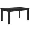 vidaXL Salontafel 80x50x40 cm massief grenenhout zwart