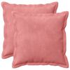 vidaXL Kussensloop 2 pcs HOUTEN Roze 30 x 30 cm Fluweel