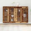 vidaXL Wandgemonteerde Kasten 2 pcs Oud hout 69,5 x 34 x 90 cm