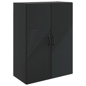 vidaXL Wandkast Zwart 66 x 34,5 x 90 cm Bewerkt hout