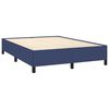 vidaXL Bedframe zonder matras stof blauw 140x200 cm