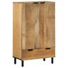 vidaXL Hoge kast 60x33x100 cm massief mango bruin