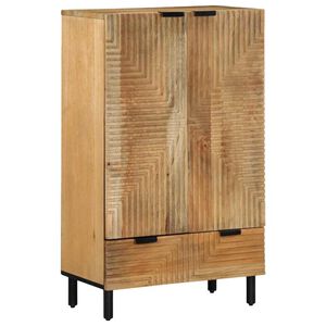vidaXL Hoge kast 60x33x100 cm massief mango bruin