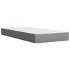 vidaXL Boxspring met matras stof lichtgrijs 90x190 cm