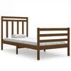 vidaXL Bedframe massief hout honingbruin 90x200 cm