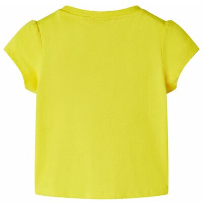 Kindershirt 92 geel