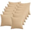 vidaXL Kussensloop 12 st HEERLEN Cr&egrave;mekleurig 40 x 40 cm Stof