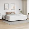 vidaXL Bedframe met matras Wit 200 x 200 cm Stof