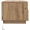 vidaXL Salontafel met LED-verlichting 90x49x40 cm artisan eikenkleurig