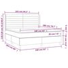 vidaXL Boxspring met matras fluweel donkergrijs 160x200 cm
