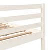 vidaXL Bedframe massief hout wit 180x200 cm