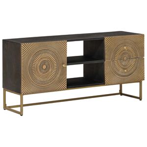 vidaXL TV-kast met lade met plank met opslag Koper 105 x 30 x 50 cm