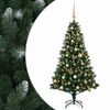 vidaXL Kunstkerstboom met Ballen 120 cm 150 LED's Warmwit