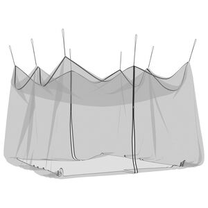 vidaXL Tuin Muggen Net 220 mesh Zwart 4 x 4 x 2,5 m Polyester
