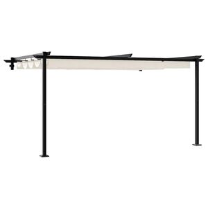 vidaXL Paviljoen 400 x 300 x 200 cm Cr&egrave;mekleurig Polyester