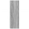 vidaXL Hoekkast 33x33x100 cm bewerkt hout grijs sonoma eikenkleurig