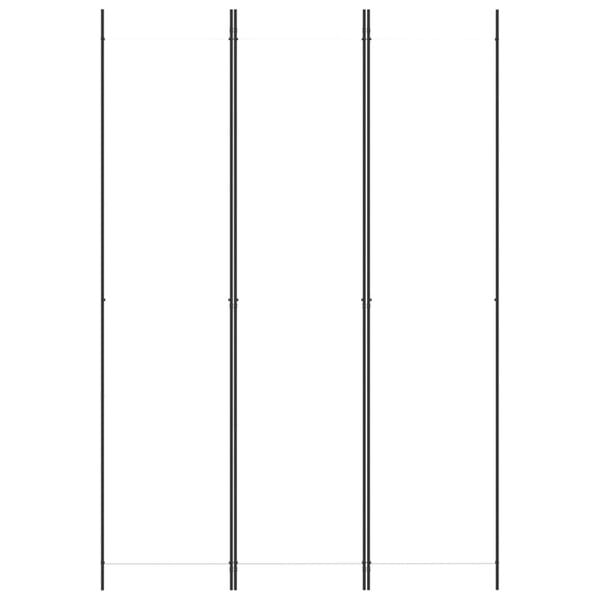 vidaXL Kamerscherm met 3 panelen 150x220 cm stof wit