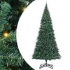 vidaXL Artificial Pre-lit Kerstboom met Ballenset Groen 500 cm PVC