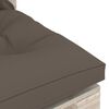 vidaXL 6-delige Loungeset met kussens pallet grenenhout