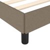 vidaXL Bedframe zonder matras stof taupe 200x200 cm