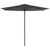 vidaXL Tuinparasol 270 x 270 cm Polyester Rechthoekig Antracietkleurig