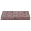 vidaXL Palletvloerkussen 120x80x10 cm katoen taupe