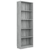vidaXL Boekenkast 60x24x175 cm bewerkt hout grijs sonoma eikenkleurig