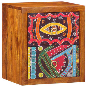 vidaXL Nachtkastje Bruin 35 x 30 x 40 cm Massief Acaciahout