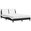 vidaXL Bedframe zonder matras "Zadar" kunstleer zwart en wit 120x200 cm