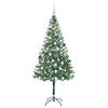 vidaXL Kunstkerstboom met 300 LED Groen 180 cm PVC en Staal