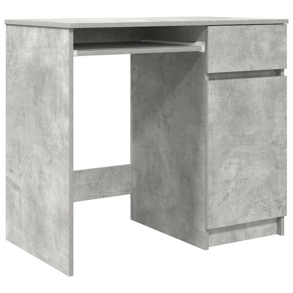 vidaXL Bureau 86x49x76 cm spaanplaat betongrijs