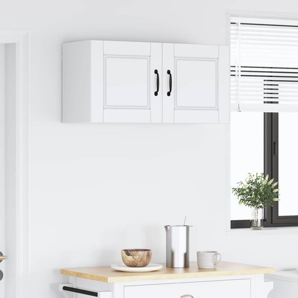 vidaXL Keukenkast met plank Wit 80 x 31 x 40 cm Bewerkt hout