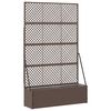 vidaXL Tuin Trellis Planter Bruin 105 x 30 x 170 cm Metaal