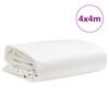 vidaXL Dekzeil 650 g/m&sup2; 4x4 m wit