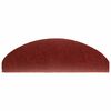 vidaXL Trapmatten Zelfklevend 5 stuks 65x21x4 cm Bordeaux Rood Halfrond Groot