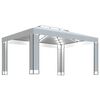 vidaXL Prieel met LED-lichtslinger 3x4 m wit
