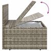 vidaXL 5-delige Loungeset met kussens poly rattan grijs