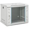vidaXL Netwerk kabinet met opslag Grey 530 x 400 x 450 mm Staal