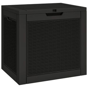 vidaXL Tuinbox 55,5x43x53 cm polypropeen zwart