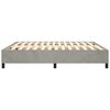 vidaXL Bedframe zonder matras 200x200 cm fluweel lichtgrijs